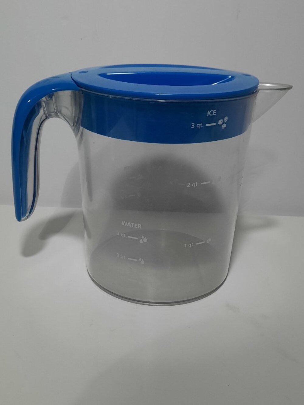 Mr Coffee TM70 Iced Tea Maker 3 Qt Oval Pitcher Blue Lid Replacement Part